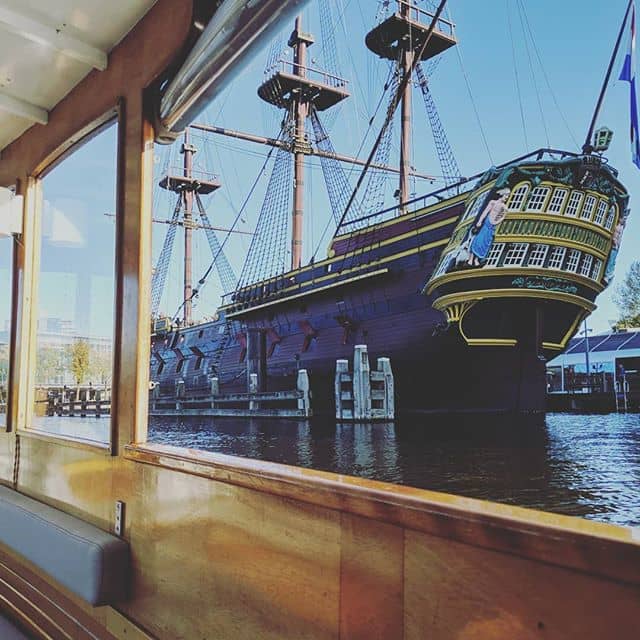 best outside the boat views in Amsterdam