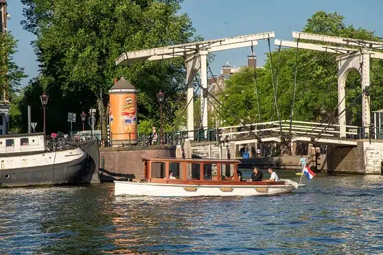 Luxury private boat tours Amsterdam Undine on the Amstel