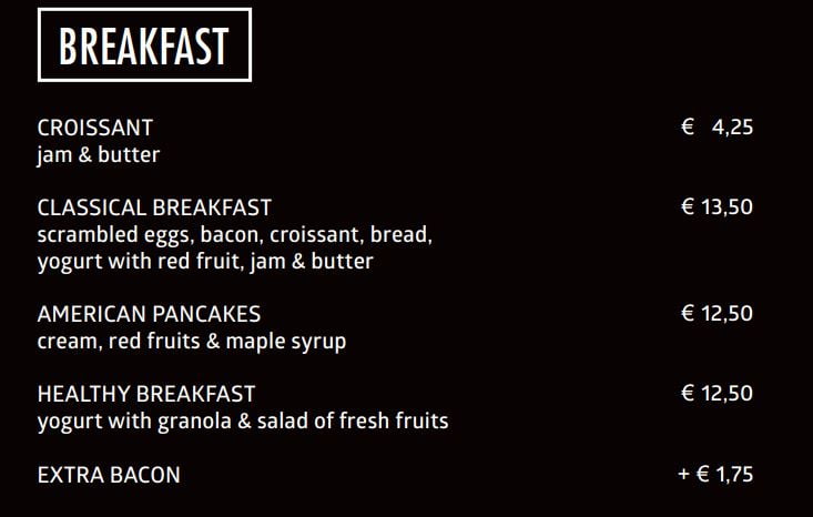 breakfast cruise amsterdam