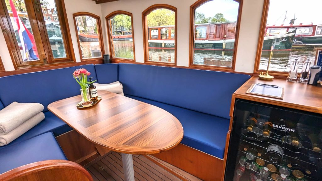 private boat tzar teak table