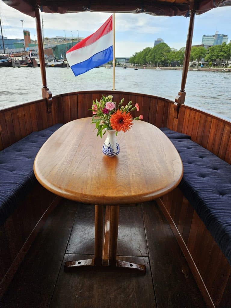 Ritz Amsterdam boat open rear deck