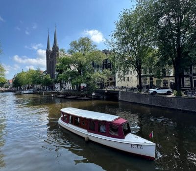 Ritz private boat Amsterdam exterior