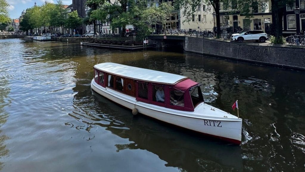Amsterdam canal boat- Ritz