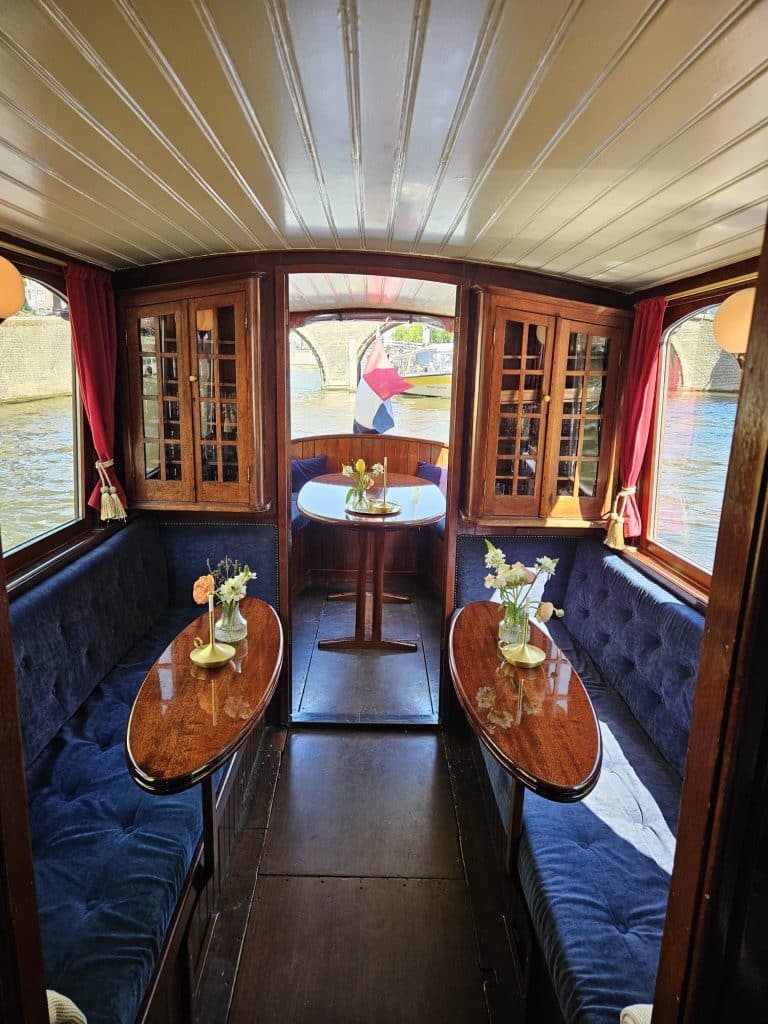 historic saloon boat ritz amsterdam
