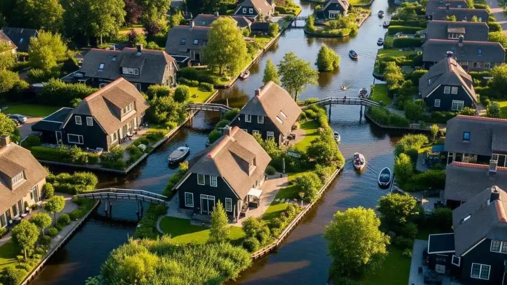 giethoorn village in netherlands