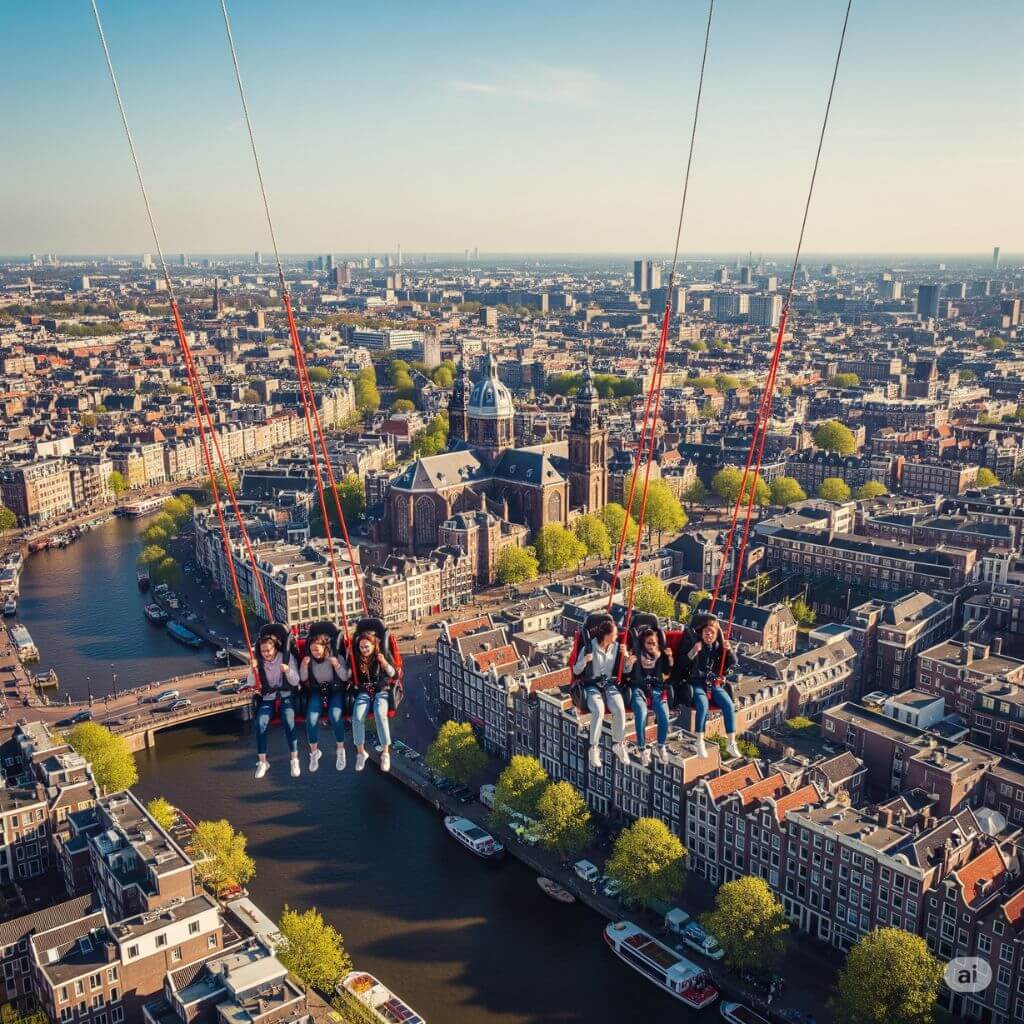 Europe's Highest Swing in Amsterdam Tours