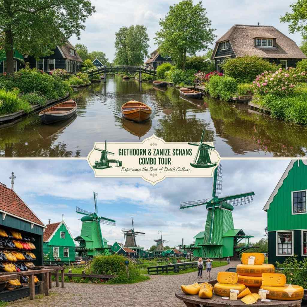 Giethoorn and Zaanse Schans Combo Tour